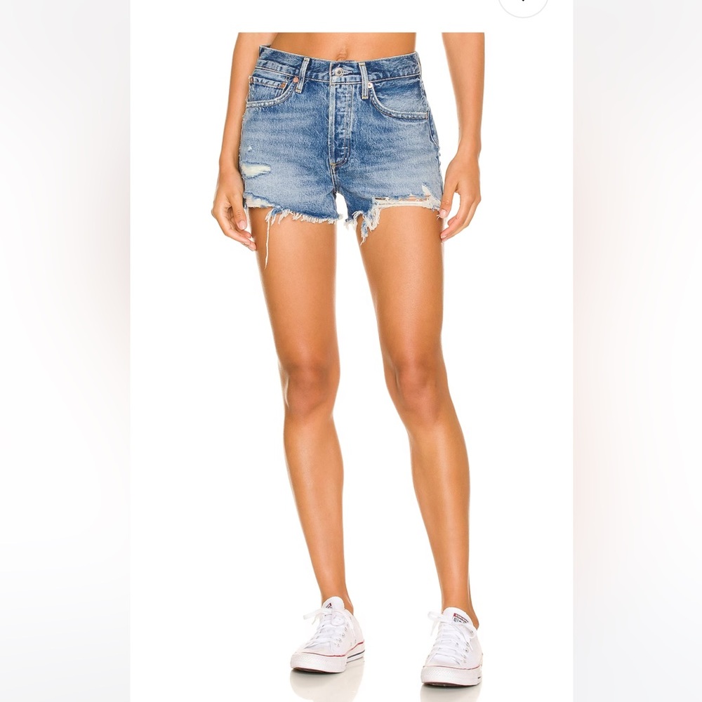 Agolde Blue Jean Shorts